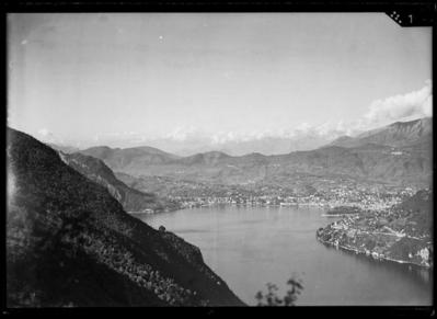 Veduta del golfo di Lugano da Lanzo d'Intelvi
