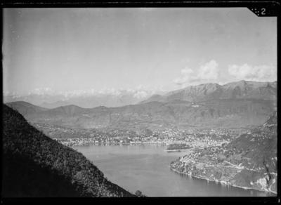 Veduta del golfo di Lugano da Lanzo d'Intelvi