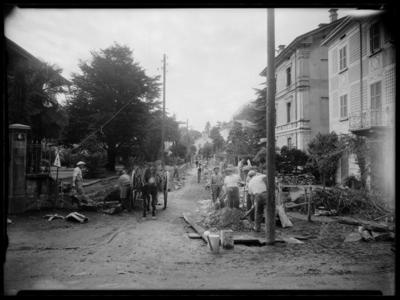 Lavori in Via Landriani a Lugano
