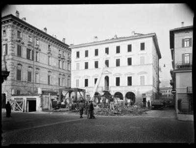 Demolizione del Palazzo Bellasi a Lugano
