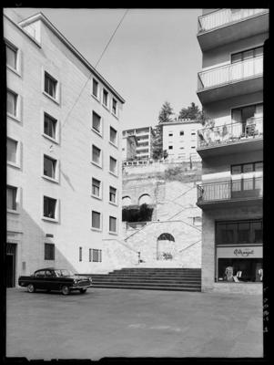 Scalinata verso Via Giuseppe Motta a Lugano