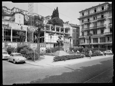 Edifici in costruzione in Piazza Carlo Battaglini a Lugano