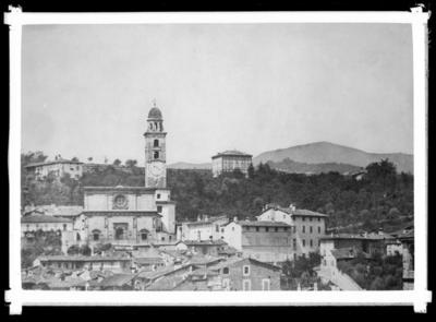 Collina di S. Lorenzo a Lugano prima della costruzione della ferrovia