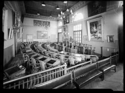 Sala del Consiglio comunale nel Palazzo Civico di Lugano