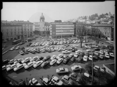 Parcheggio del piazzale ex scuole a Lugano