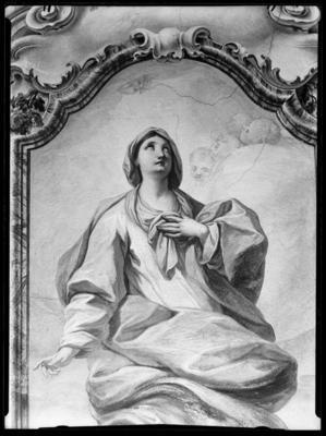 Affresco raffigurante la Vergine Immacolata, nella chiesa della Santissima Trinità dei frati Minori Cappuccini a Lugano