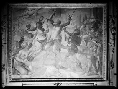 Affresco raffigurante il Martirio di San Biagio nella chiesa di S. Rocco a Lugano