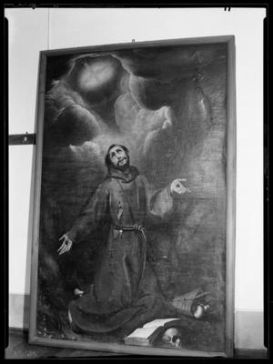 Dipinto su tela raffigurante S. Francesco nel convento della Santissima Trinità dei frati Minori Cappuccini a Lugano