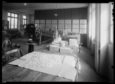 Interno della fabbrica La Sintetica di Chiasso