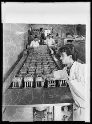 Produzione dei gelati Luganella della pasticceria Unternährer di Lugano