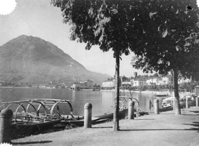 Il lungolago di Lugano da Piazza Bandoria al Belvedere