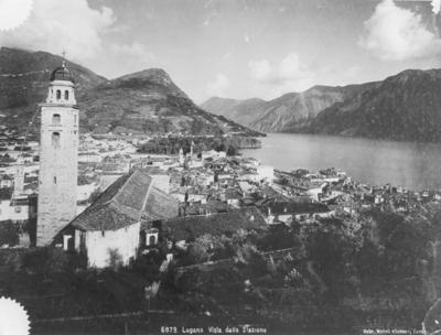 Veduta di Lugano dalla stazione ferroviaria