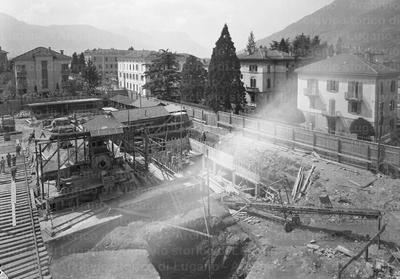 Cantiere per il nuovo stabile amministrativo a Bellinzona