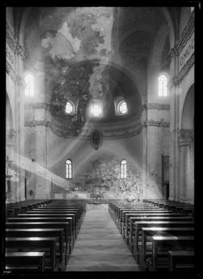Interno della chiesa del Sacro Cuore a Lugano