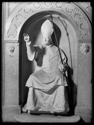 Statua di San Carlo Borromeo per il pulpito della cattedrale di S. Lorenzo a Lugano