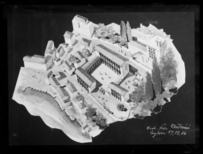 Schizzo dell'architetto Giuseppe Antonini