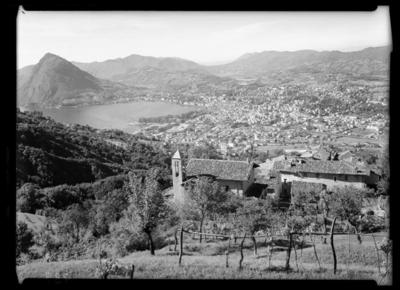 Veduta di Lugano da Cureggia