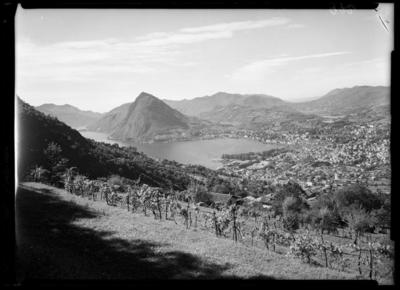 Veduta di Lugano da Cureggia