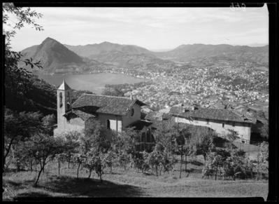 Veduta di Lugano da Cureggia