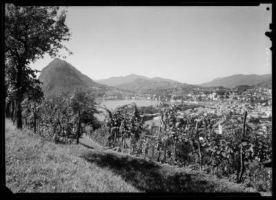 Veduta di Lugano da Albonago