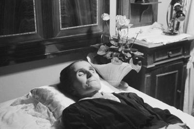 Ritratto di signora sul letto di morte