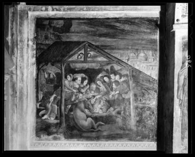 Affresco della Natività nella chiesa di S. Carpoforo a Bissone