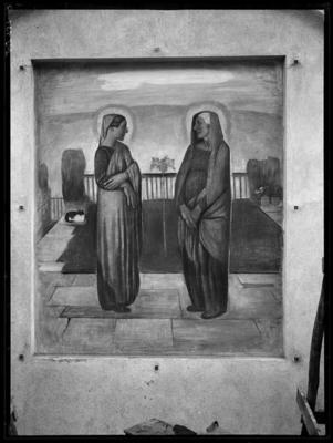 Dipinto murale "La Visitazione" di Pietro Chiesa a Morcote
