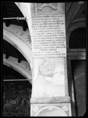 Iscrizione nella chiesa di S. Maria degli Angeli a Lugano