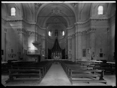 Interno della chiesa di S. Maurizio a Bioggio
