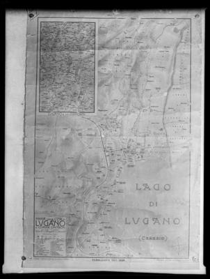 Pianta della Città di Lugano e Comuni limitrofi di Gabriele Chiattone del 1898