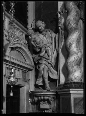 San Giuseppe, stucco nella chiesa di S. Eusebio a Castel San Pietro