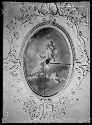 Affresco sul soffitto della casa parrocchiale di Carabbia