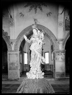 Statua della Madonna del Rosario della chiesa di S. Maria degli Angeli a Lugano