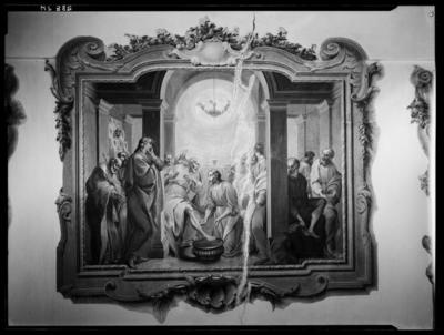 Affresco raffigurante la Lavanda dei piedi nel monastero di S. Giuseppe a Lugano