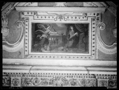 Dipinto raffigurante l'Annunciazione nella chiesa di S. Maria del Sasso a Morcote