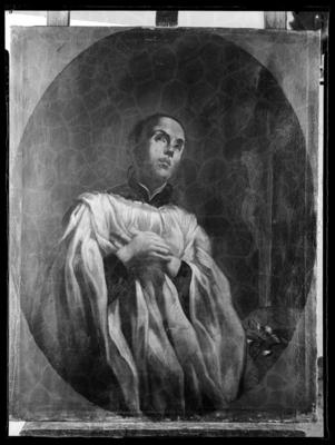 Dipinto ritraente un santo, nella chiesa di S. Antonio Abate a Lugano