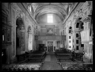 Interno della chiesa dei SS. Fedele e Simone a Vico Morcote