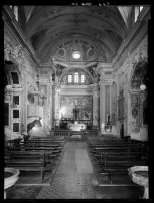 Interno della chiesa dei SS. Fedele e Simone a Vico Morcote