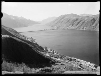 Campione e il ponte-diga di Melide