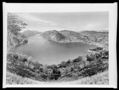 Il golfo di Lugano dal Monte Brè