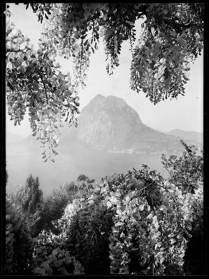 Monte San Salvatore con cornice di glicine
