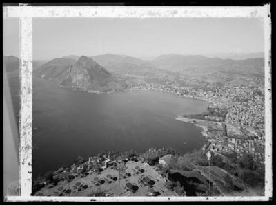 Il golfo di Lugano dalla vetta del Monte Brè